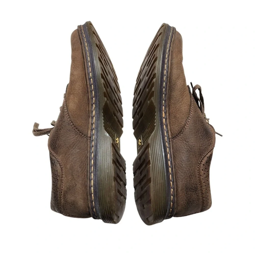 Dr. Martens Nevin Shoes Mens 13 Brown Leather Oxford Lace Up AW004 KV05 N‎